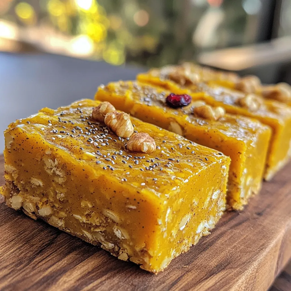 Pumpkin Spice Energy Bars Tasty and Healthy Snack
