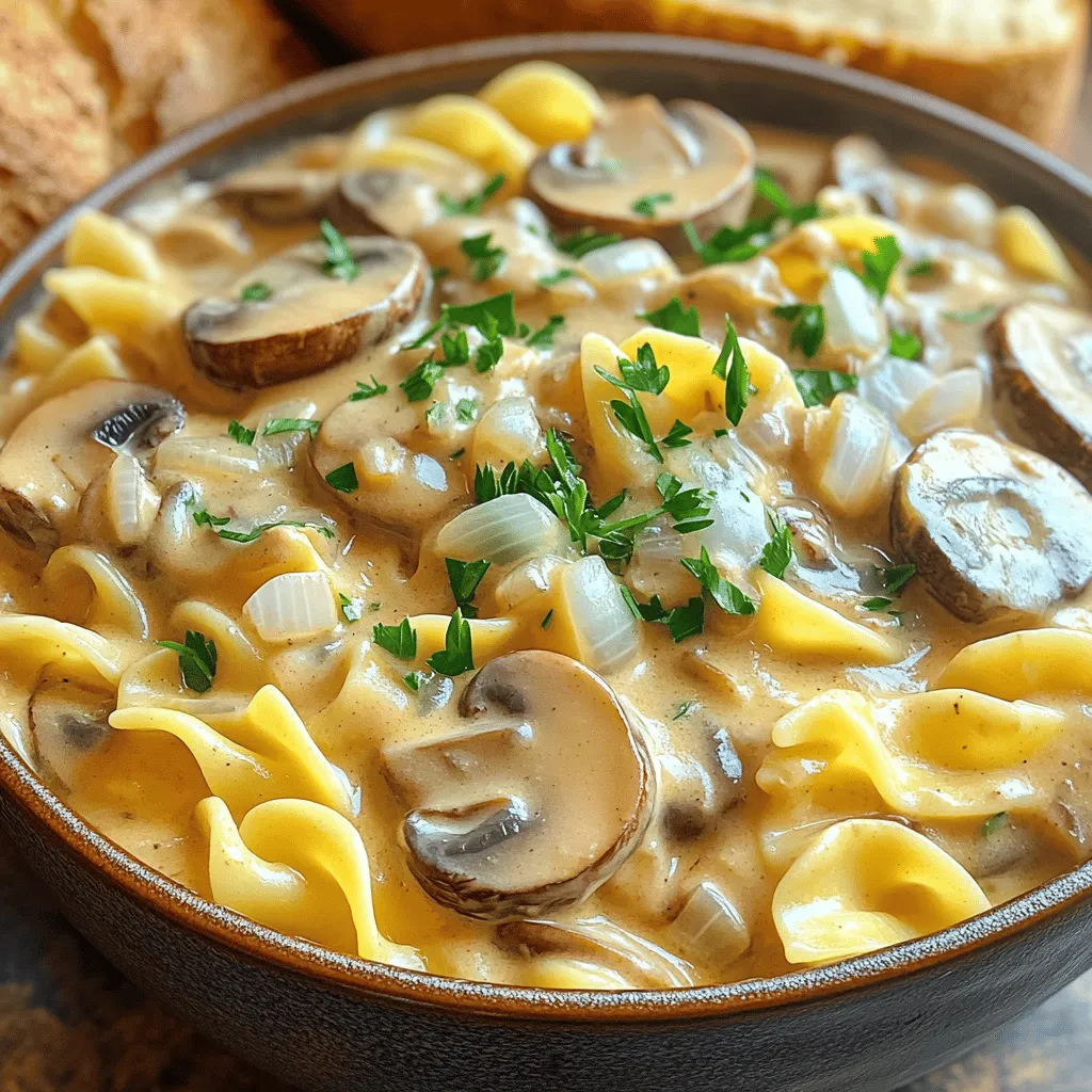 Slow Cooker Creamy Mushroom Stroganoff Simple Recipe