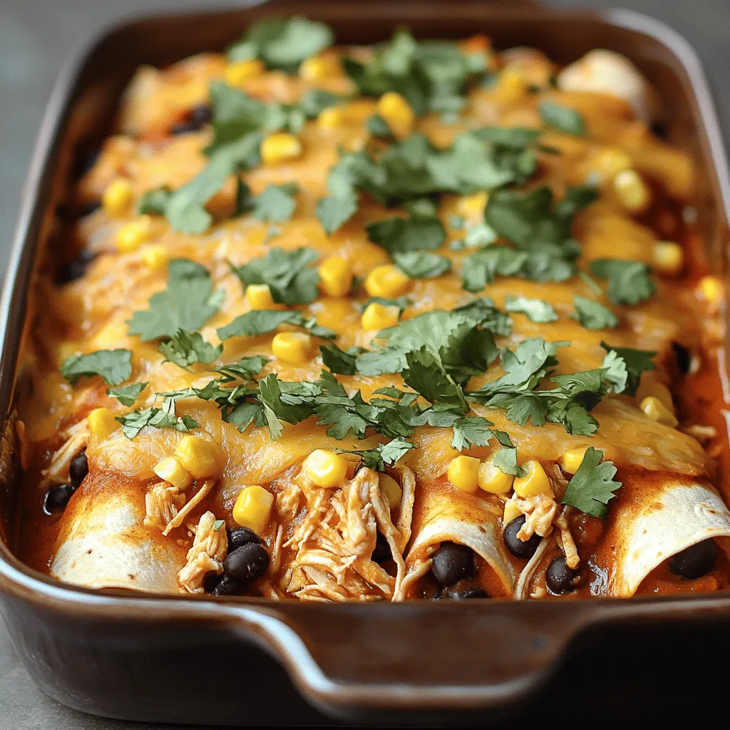 Ingredient Chicken Enchiladas Simple and Flavorful Dish