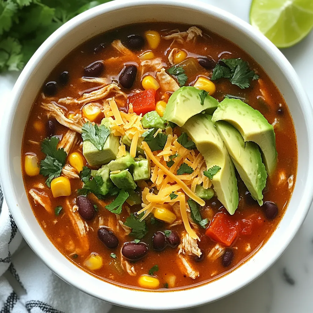 Chicken Enchilada Soup Hearty and Flavorful Recipe