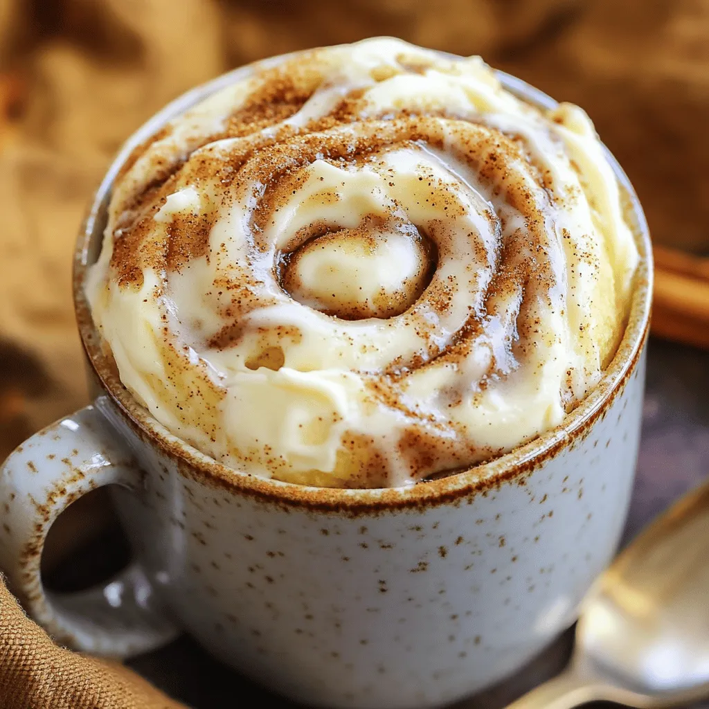 Cinnamon Roll Mug Cake Quick and Easy Delight
