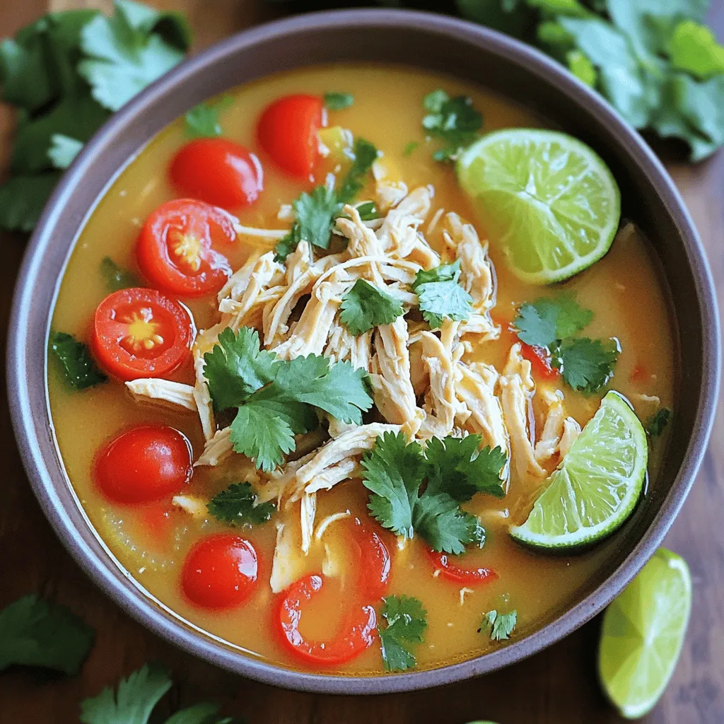 Coconut Lime Chicken Soup Hearty and Flavorful Bowl