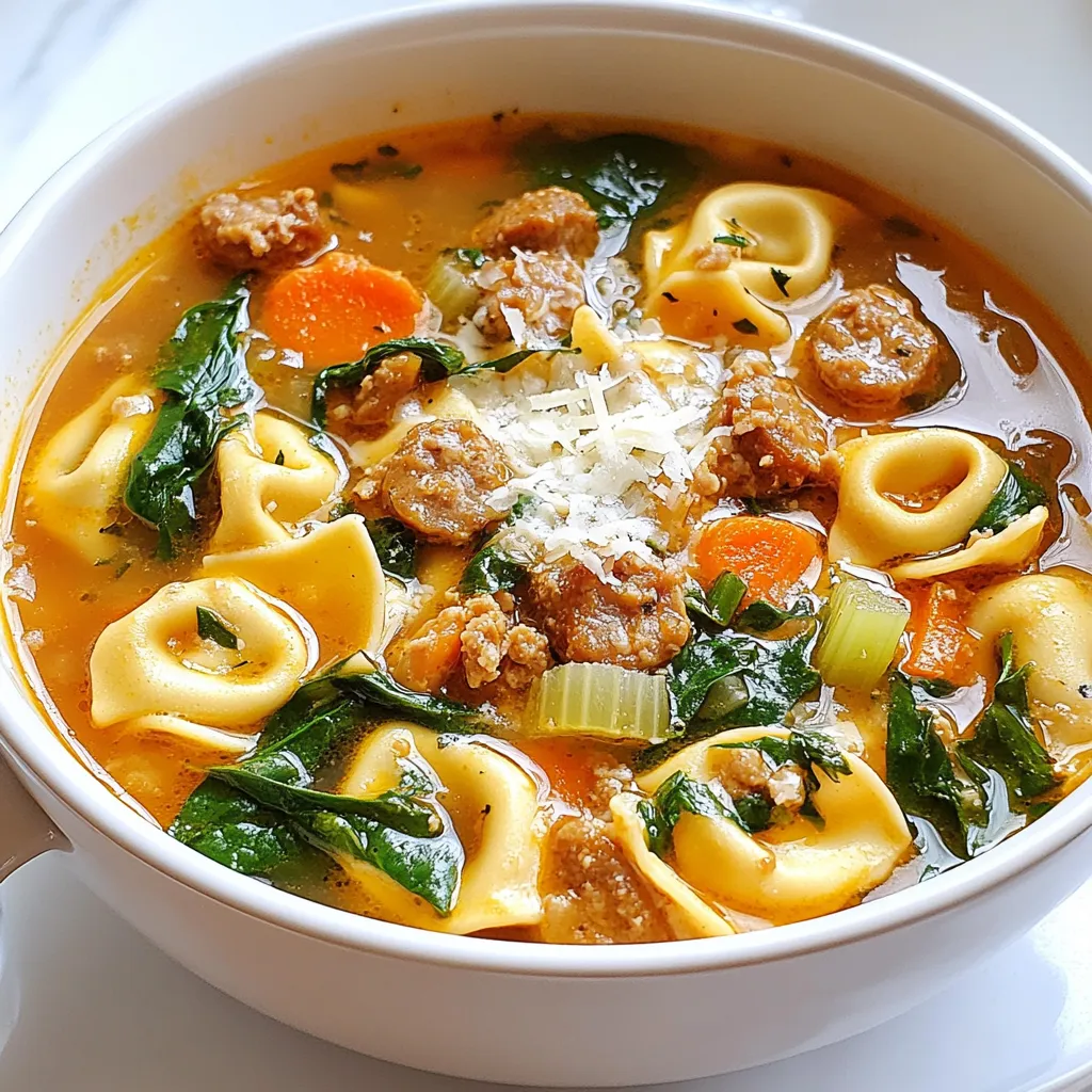 Sausage Tortellini Soup Flavorful Easy Comfort Meal