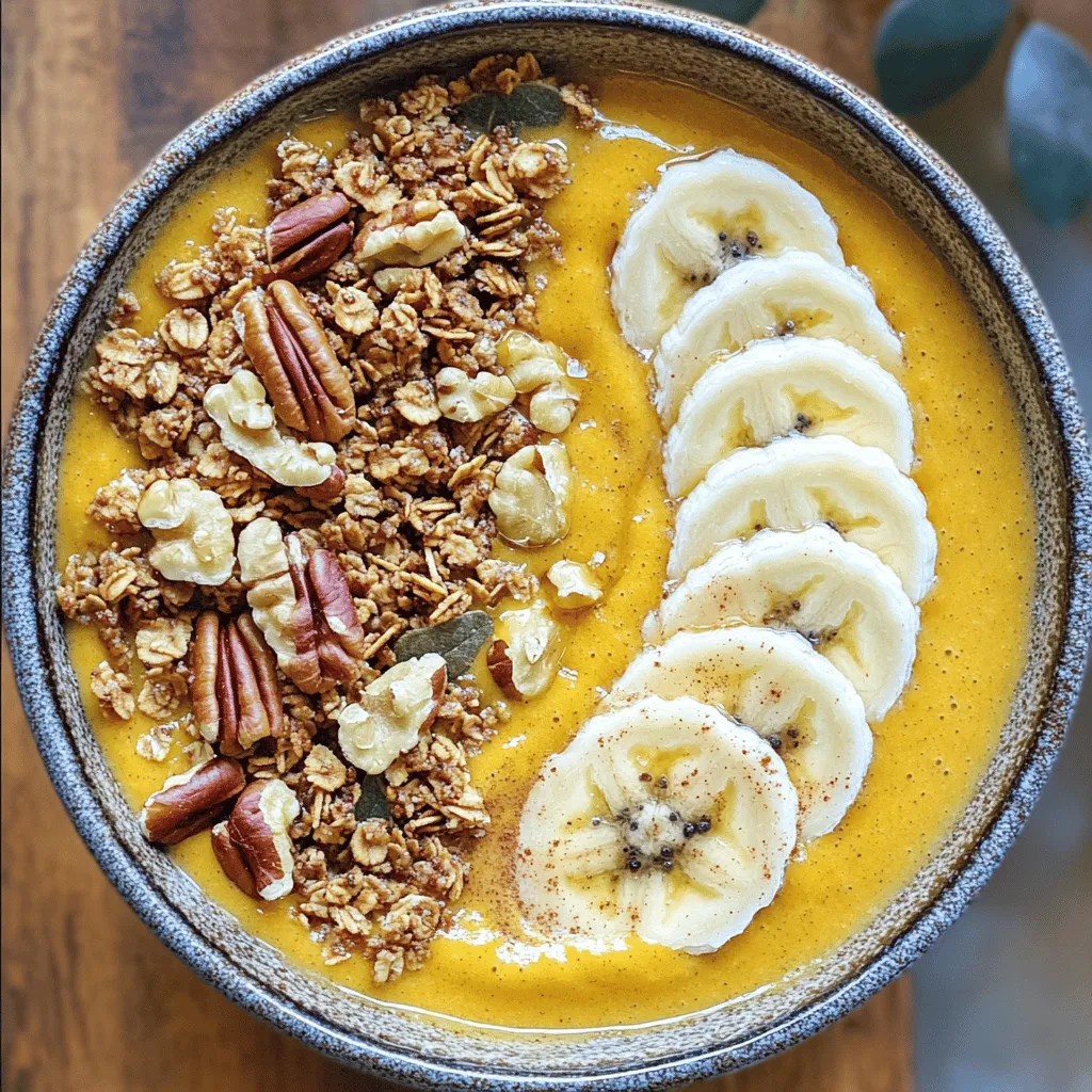 Pumpkin Pie Smoothie Bowl Nourishing Fall Delight