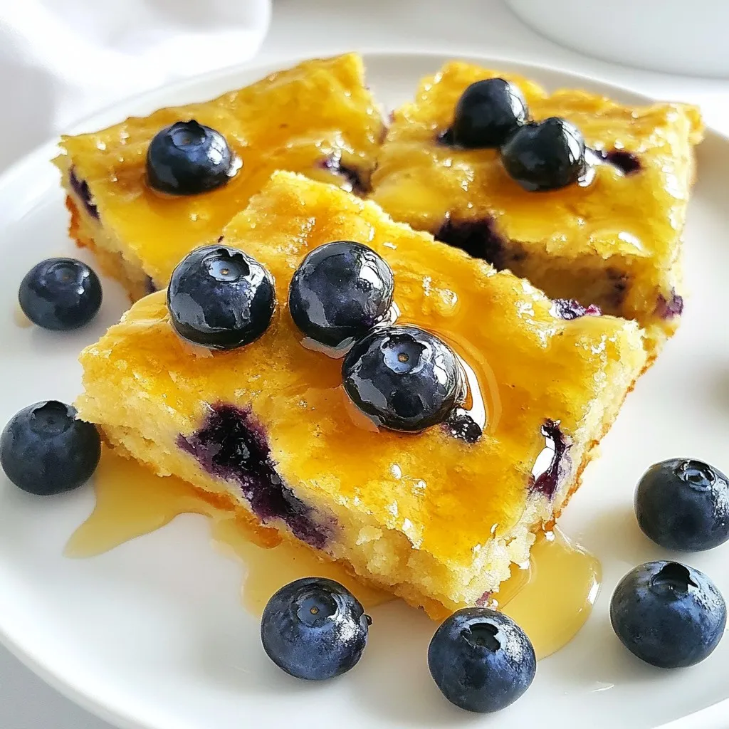 Blueberry Buttermilk Pancake Casserole Delight