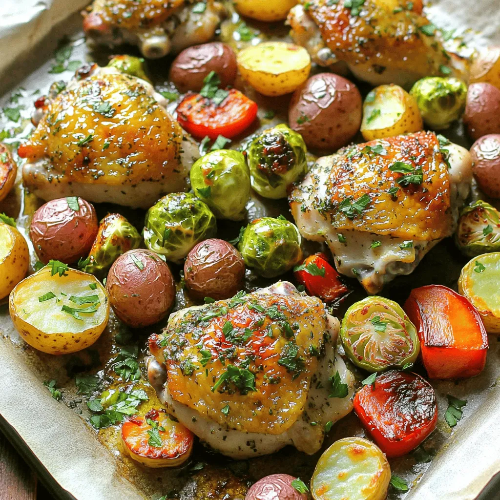 Sheet Pan Herb Roasted Chicken Veggies Delightful Meal