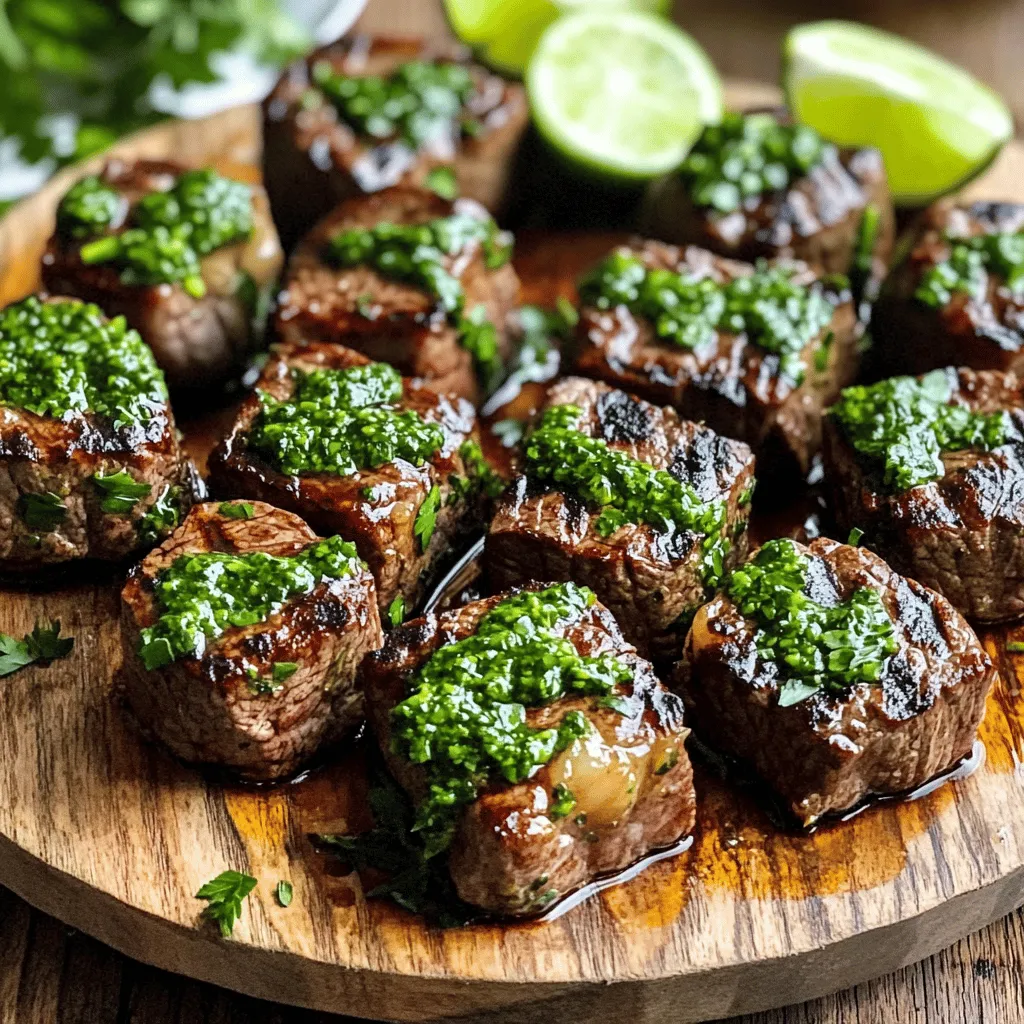 Chimichurri Steak Bites Flavorful Grilled Delight