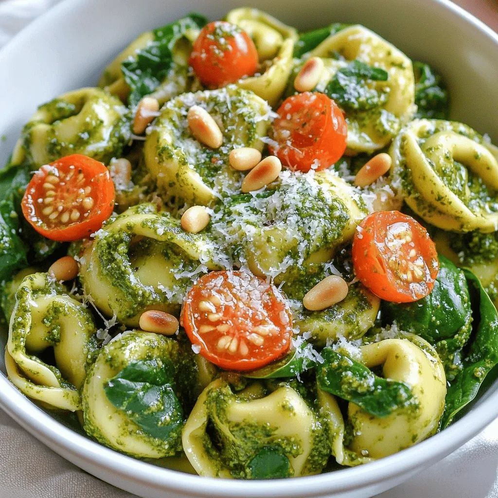 Creamy Pesto Tortellini Rich and Flavorful Delight