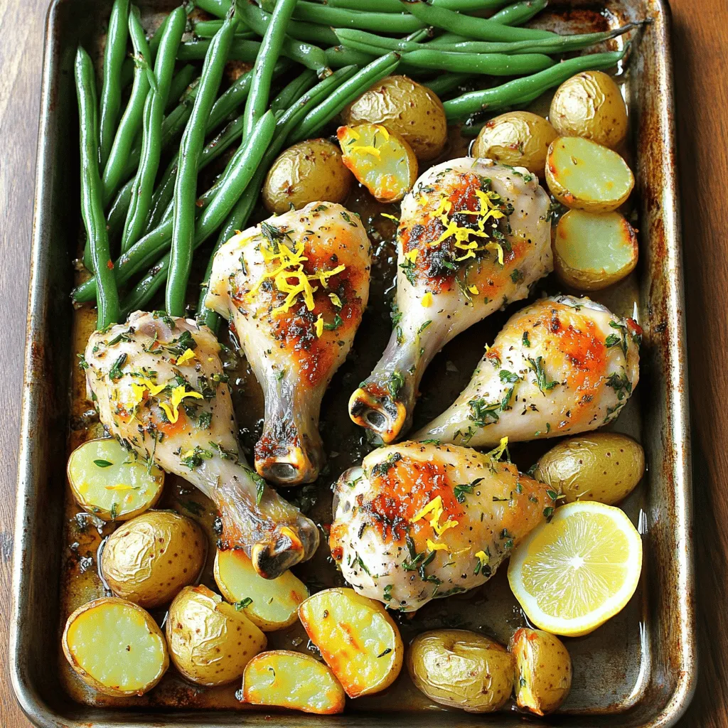 Garlic Herb Chicken Drumsticks Sheet Pan Delight