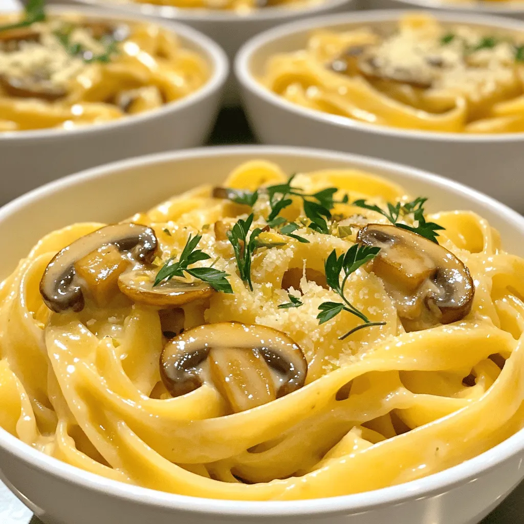 Creamy Garlic Mushroom Pasta Easy and Flavorful Dish