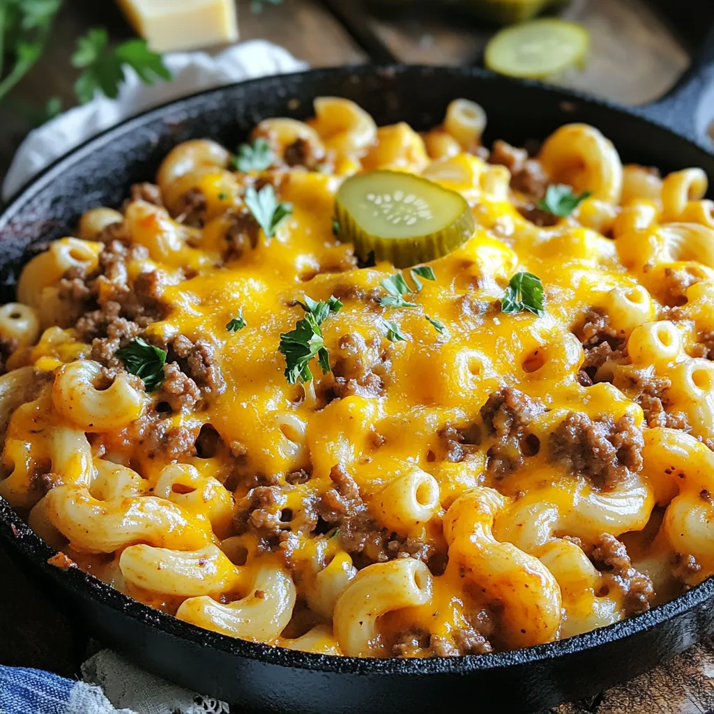 Cheeseburger Pasta Skillet Quick and Tasty Dinner