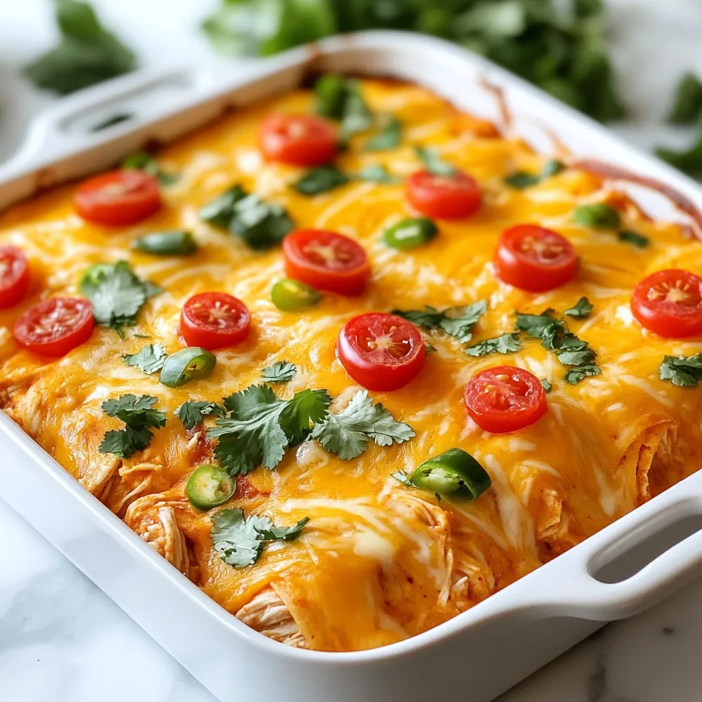 Keto Chicken Enchilada Casserole Tasty and Simple Meal