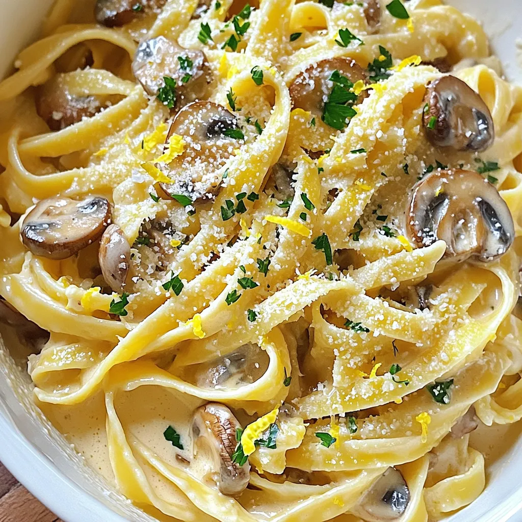 Creamy Garlic Mushroom Pasta Rich and Flavorful Dish
