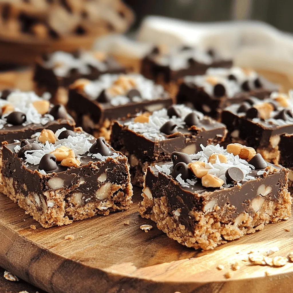 Chocolate Peanut Butter Oat Squares No Bake Delight