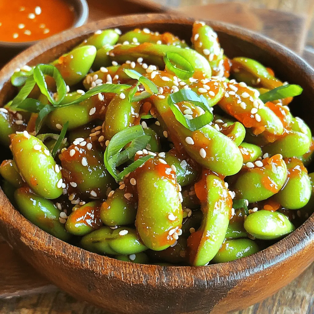 Sweet Chili Garlic Edamame Flavorful Snack Recipe