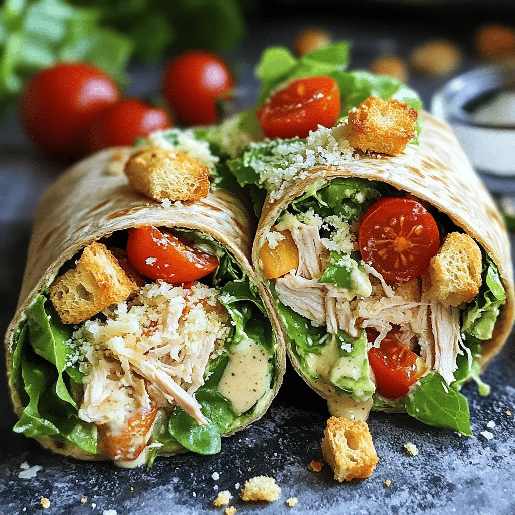 Classic Chicken Caesar Wraps Simple and Tasty Meal