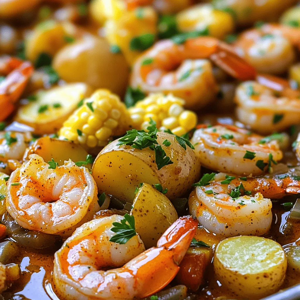 Cajun Shrimp with Corn and Potatoes Delightful Meal