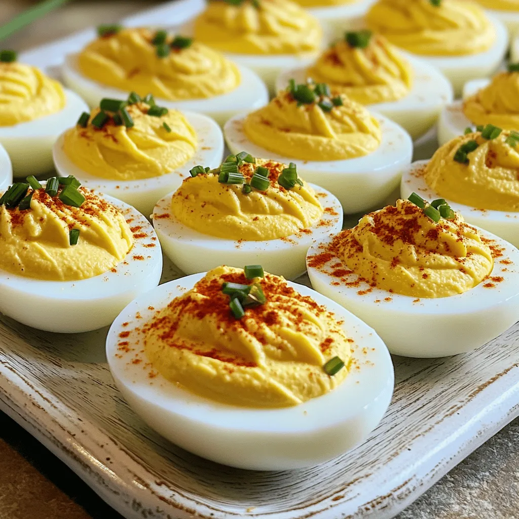 Classic Deviled Eggs Delightful Party Snack Idea