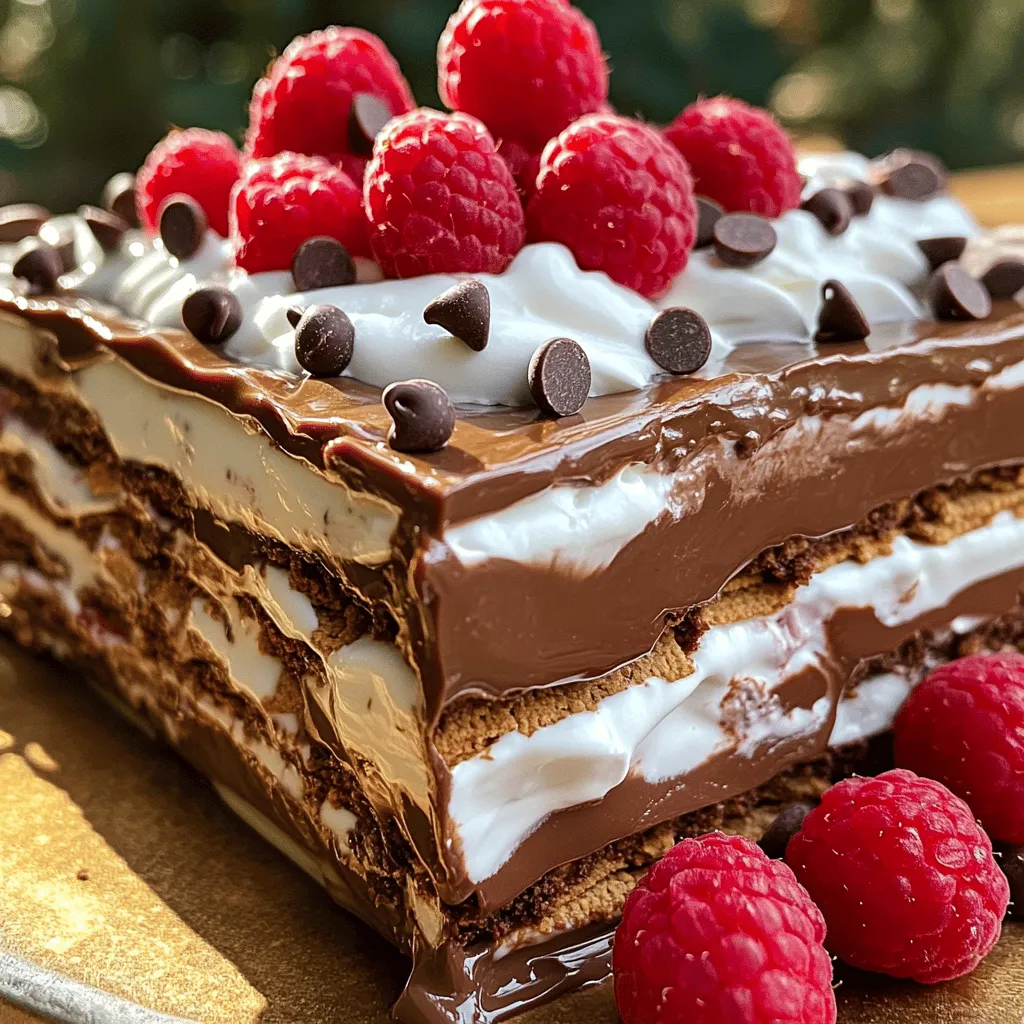 No Bake Chocolate Lasagna Delightful and Easy Treat
