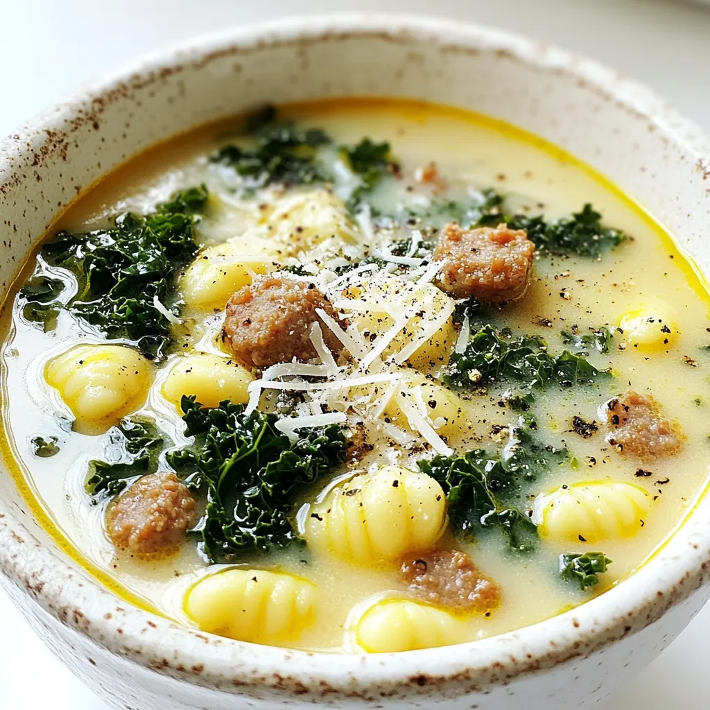 Sausage Kale Gnocchi Soup Hearty and Flavorful Delight