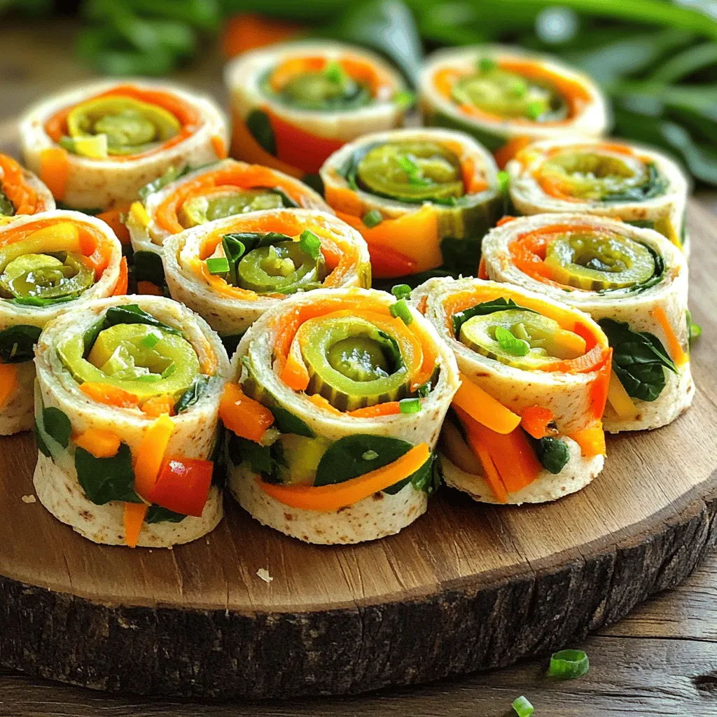 Pickle Veggie Pinwheels Easy and Tasty Snack Recipe