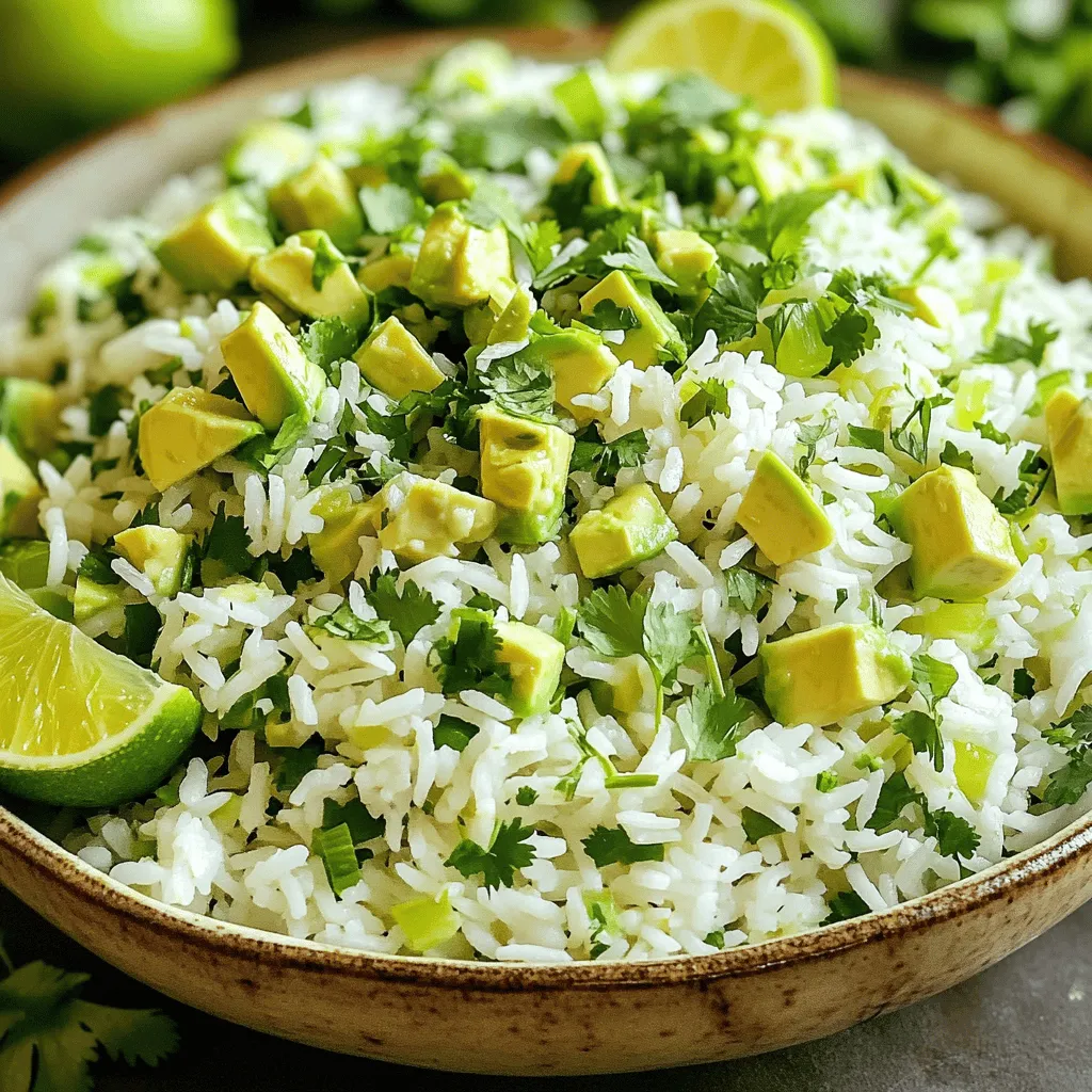 Avocado Cilantro Lime Rice Flavorful and Fresh Dish
