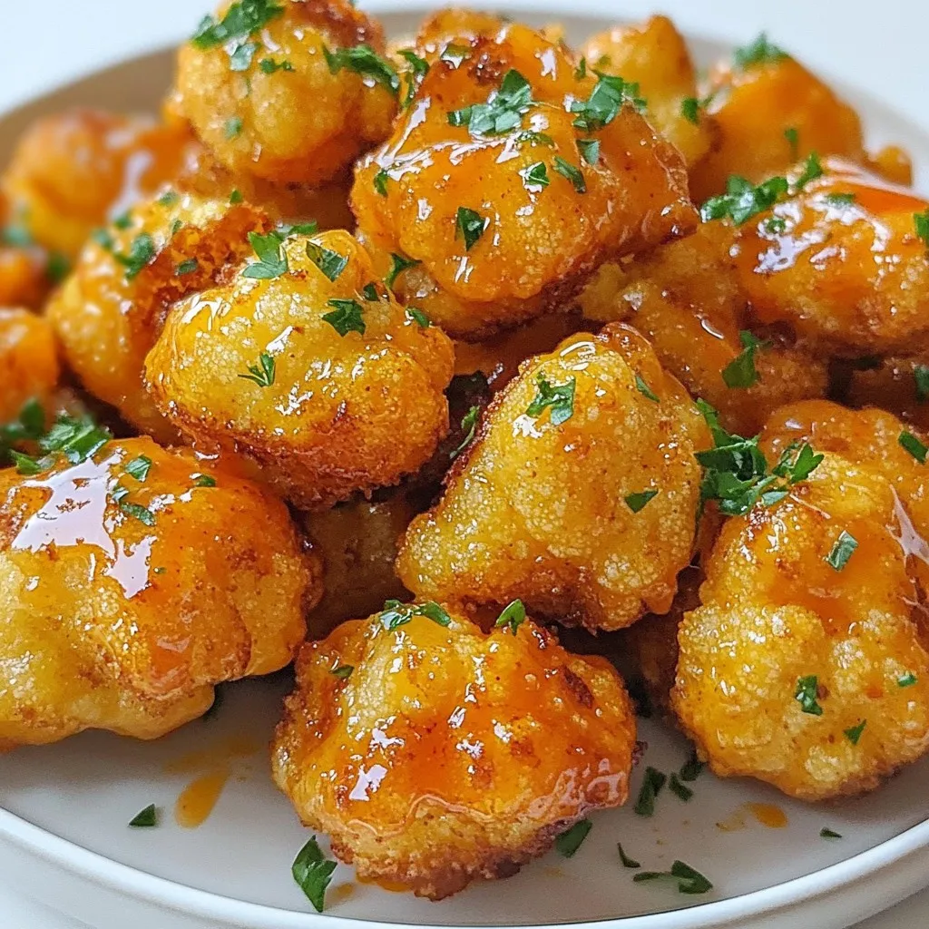 Buffalo Cauliflower Bites Crispy and Flavorful Snack