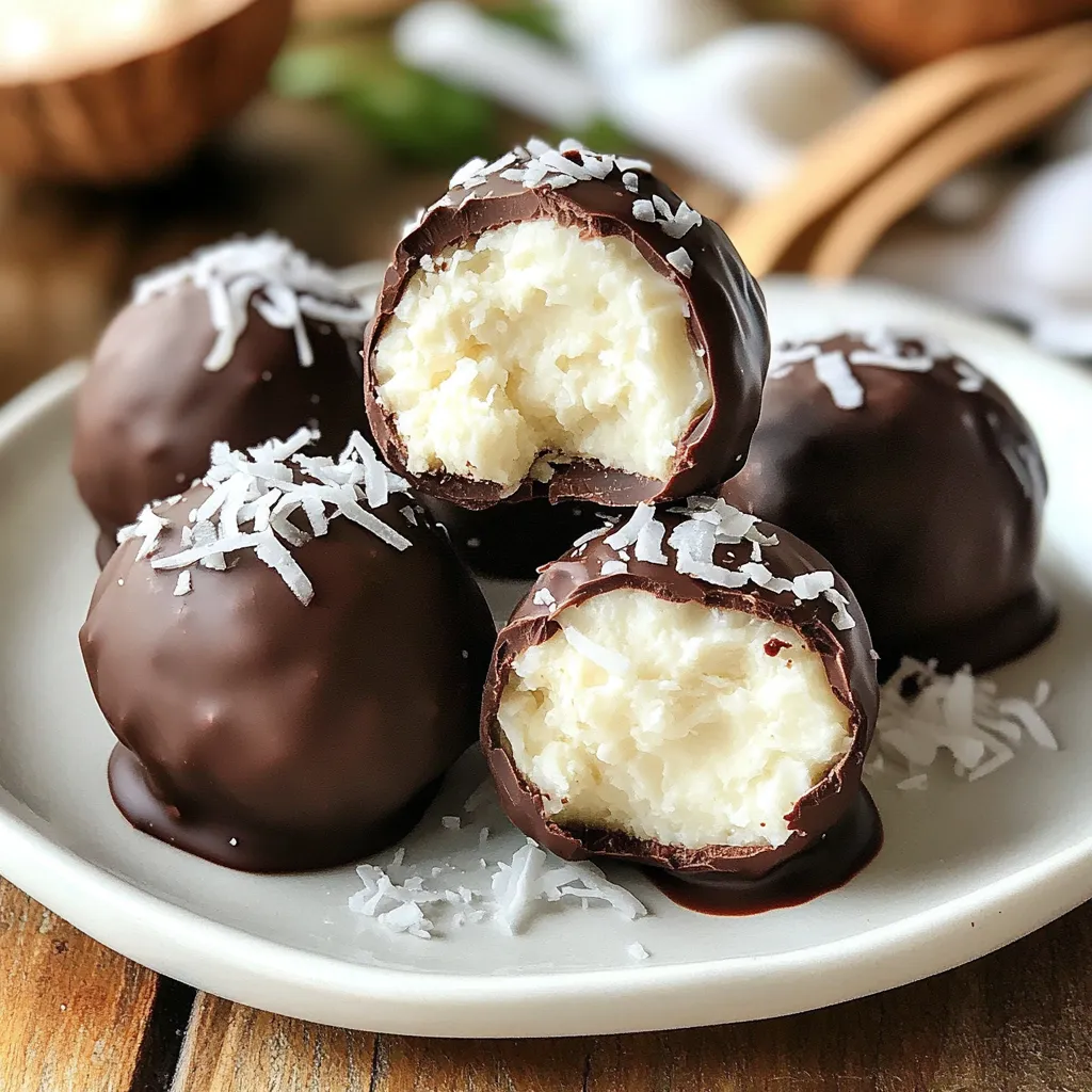 No-Bake Coconut Cream Balls Easy Delicious Dessert
