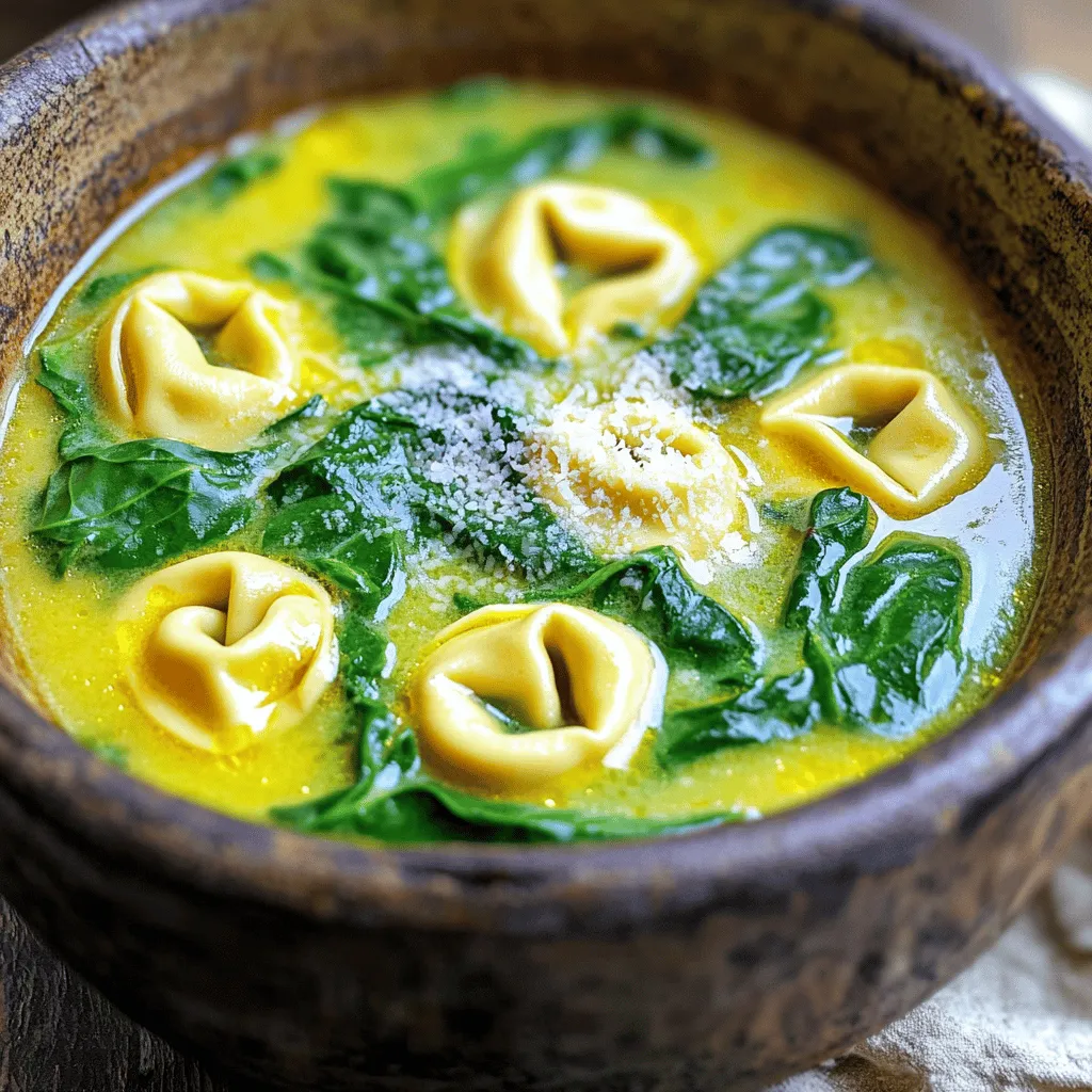 One-Pot Spinach Tortellini Soup Quick and Easy Recipe