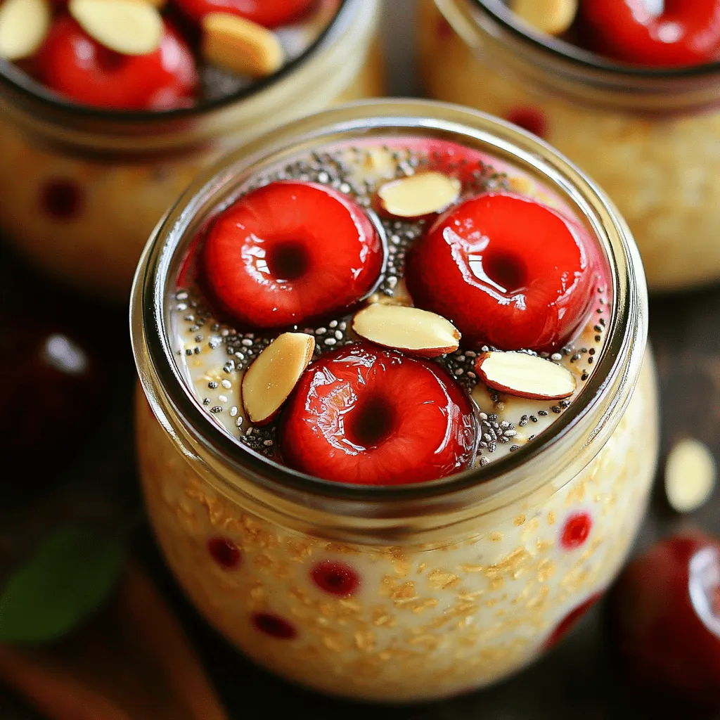 Cherry Almond Overnight Oats Simple Breakfast Treat