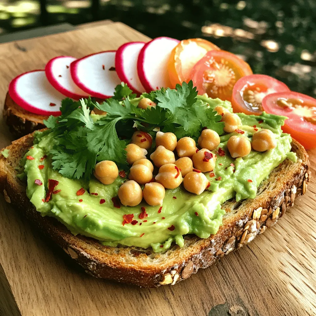 Chickpea Avocado Toast Simple and Flavorful Meal