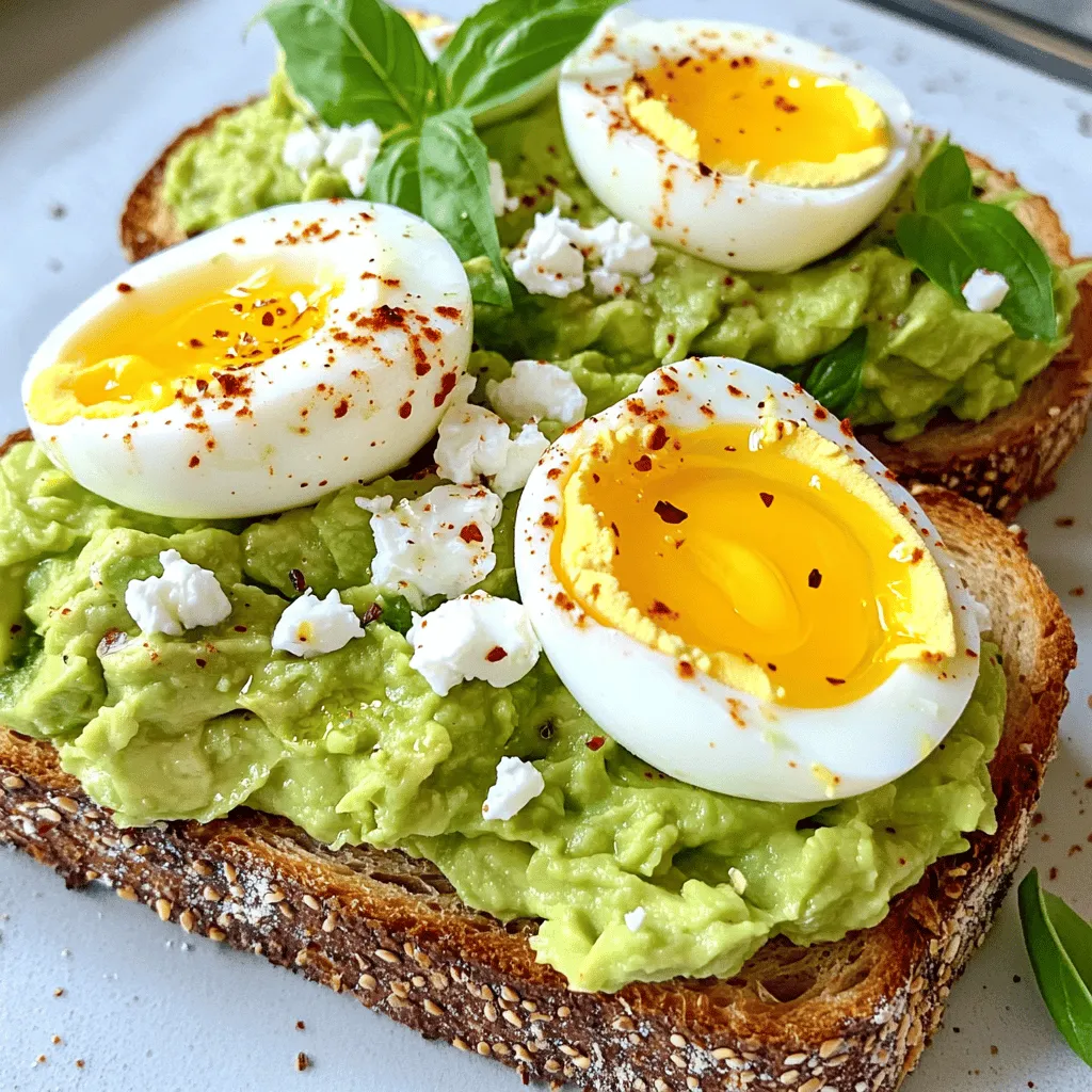 Nutritious Avocado Toast with Egg Easy Breakfast Delight