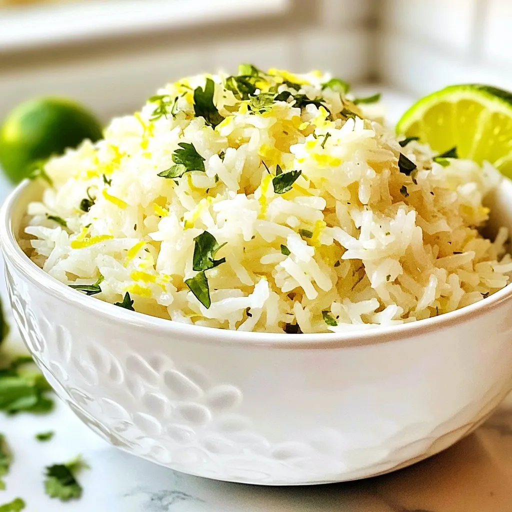 Coconut Lime Rice Fluffy and Flavorful Delight