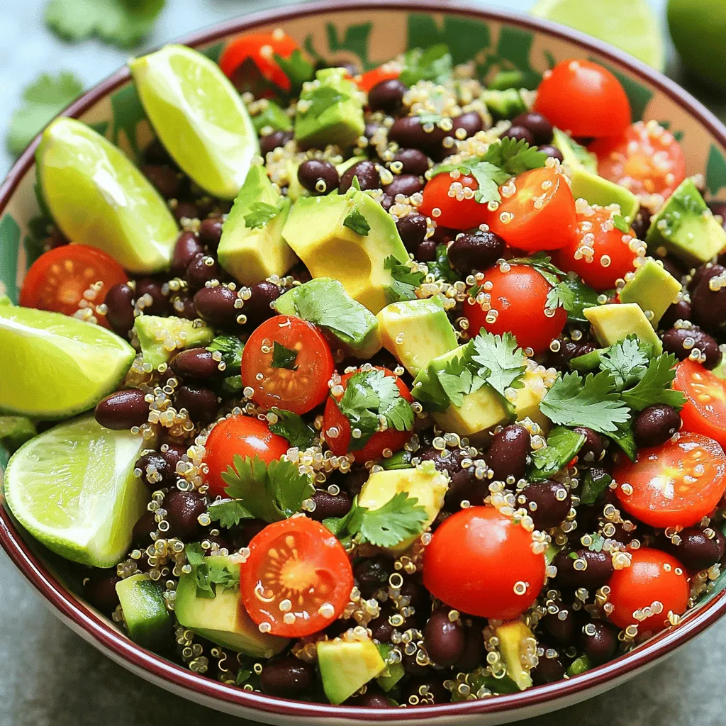 Spicy Quinoa Black Bean Salad Fresh and Flavorful Mix