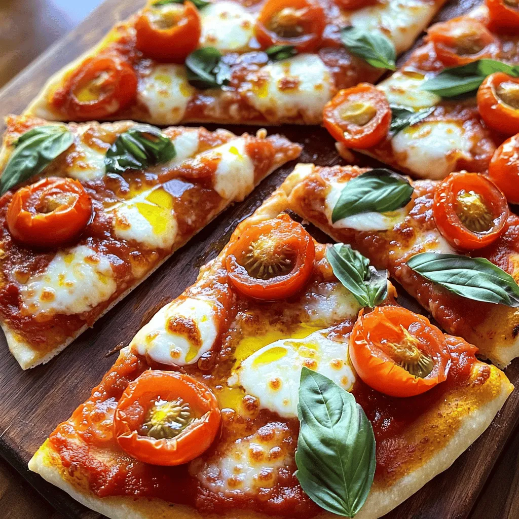 Margherita Flatbread Pizza Simple Flavorful Delight