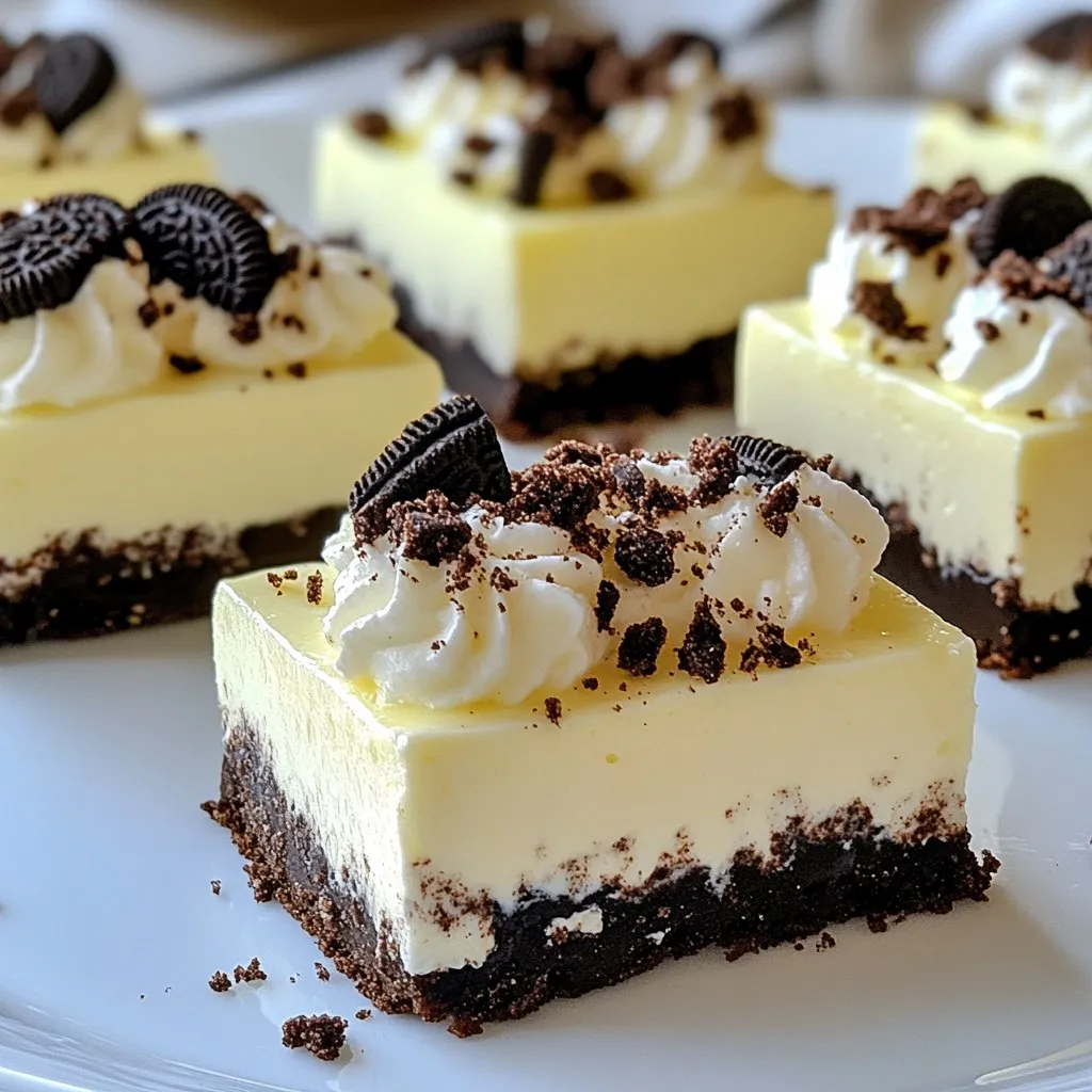 No-Bake Oreo Cheesecake Bars Simple and Delicious Treat