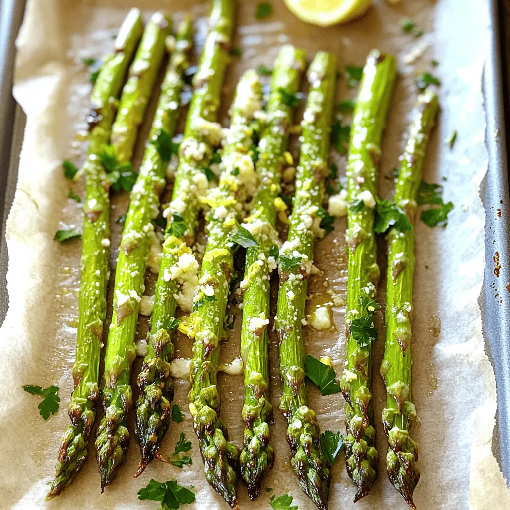 Garlic Parmesan Roasted Asparagus Simple and Tasty