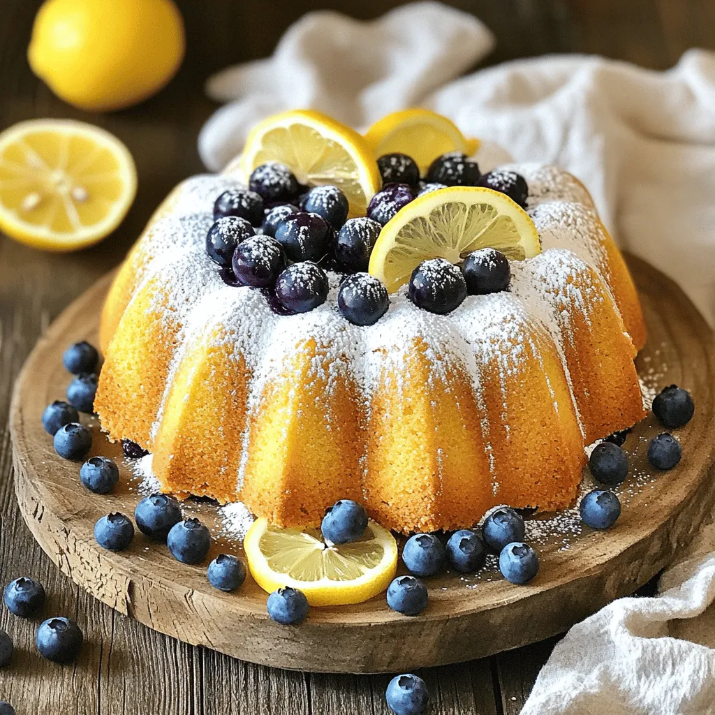 Lemon Blueberry Pound Cake Bakery Tasty Delight