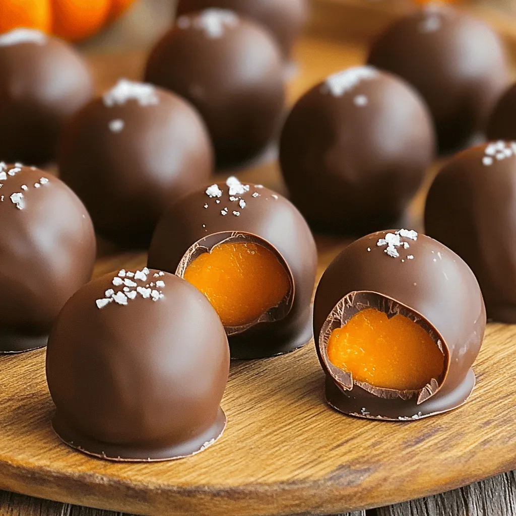 Chocolate Covered Pumpkin Truffles Irresistible Treat