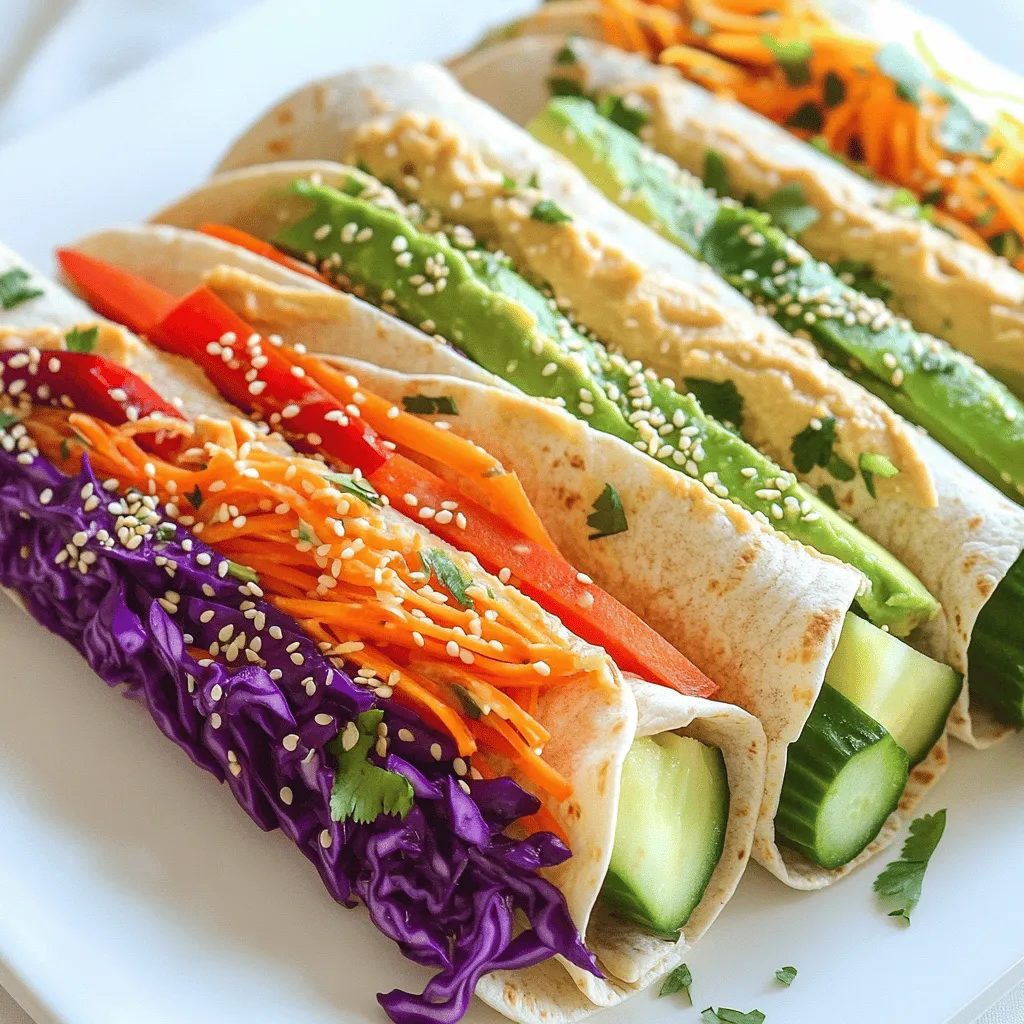 Rainbow Veggie Wraps Fresh and Flavorful Recipe