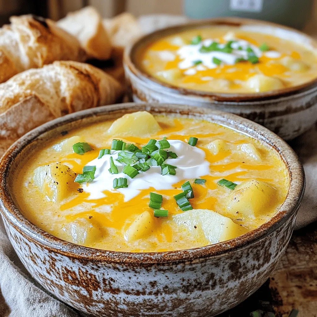 Slow Cooker Loaded Baked Potato Soup Delightful Recipe