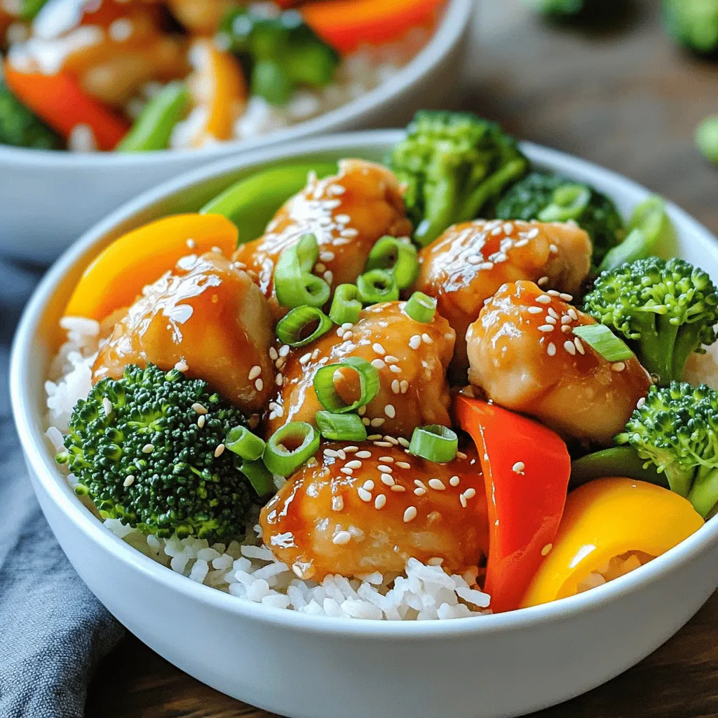 Savory Sesame Chicken Bowls Easy Dinner Recipe