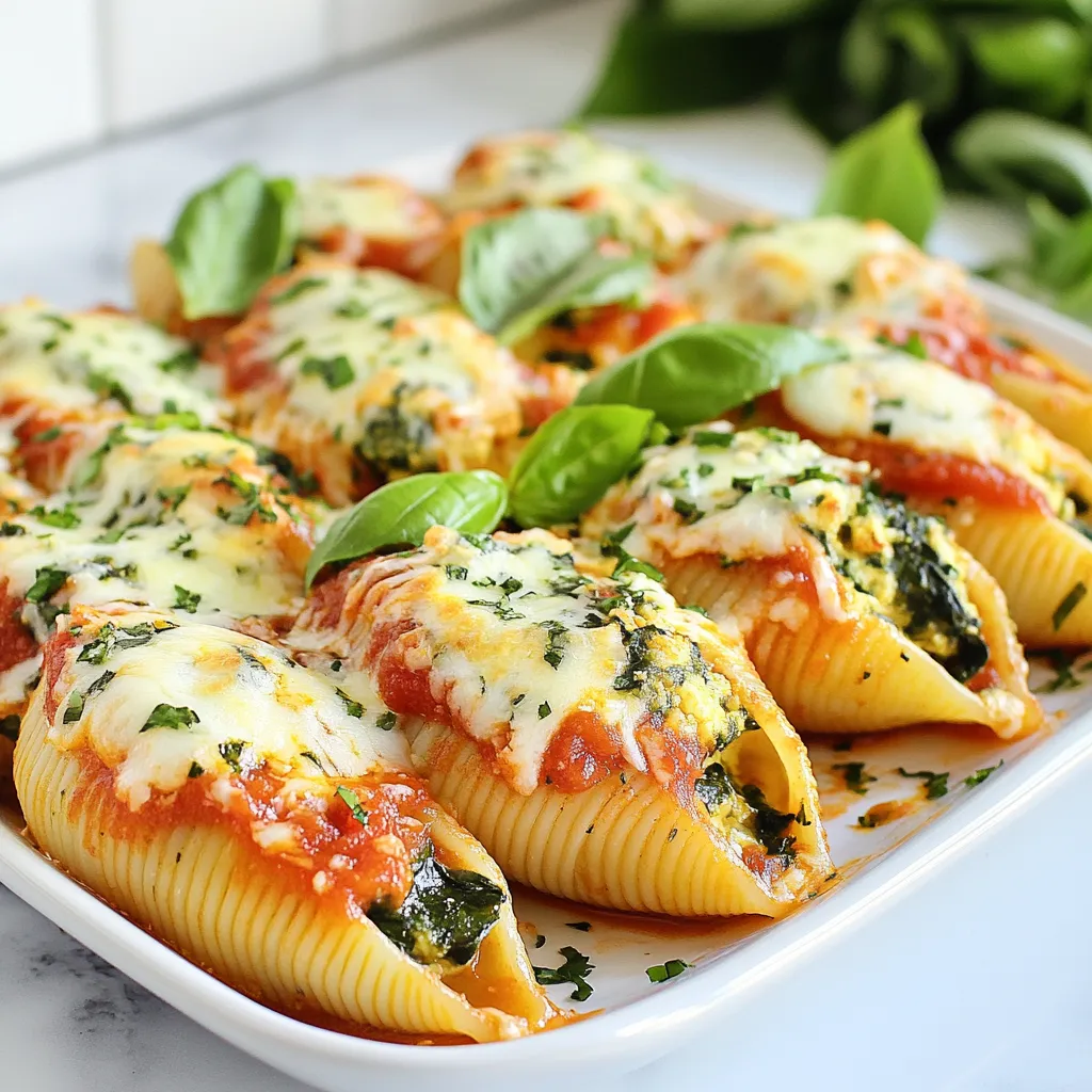 Savory Spinach Ricotta Stuffed Shells Simple Recipe