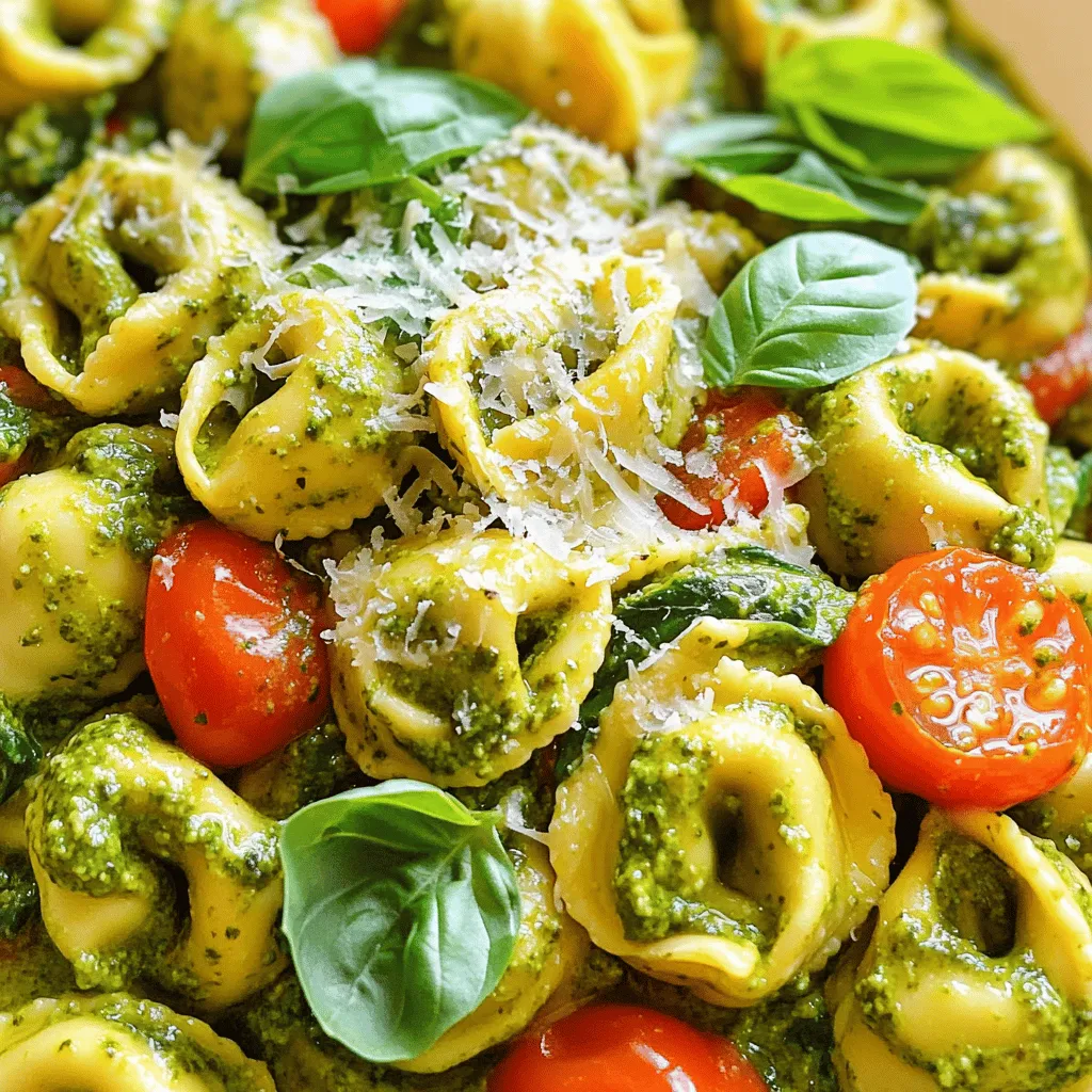 Creamy Pesto Tortellini Savory Dinner Delight