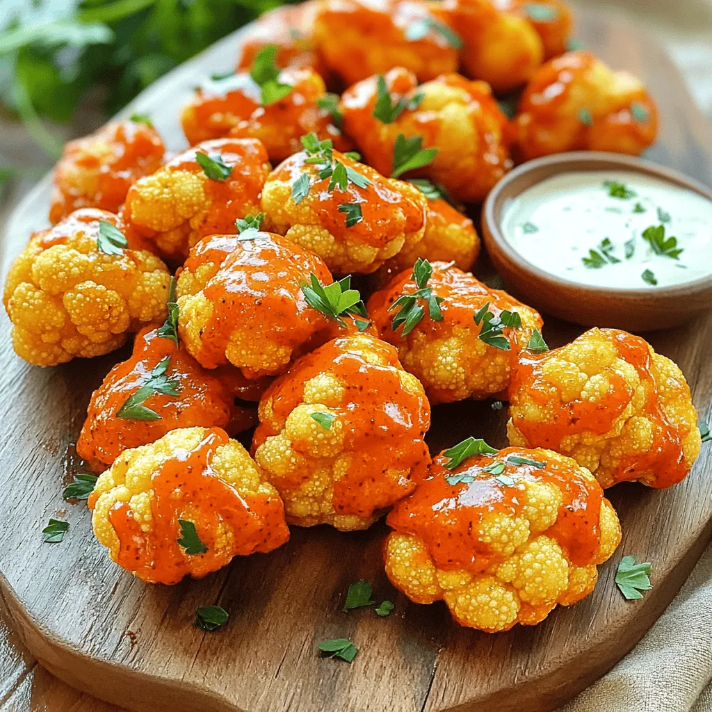 Buffalo Cauliflower Bites Crispy and Flavorful Snack