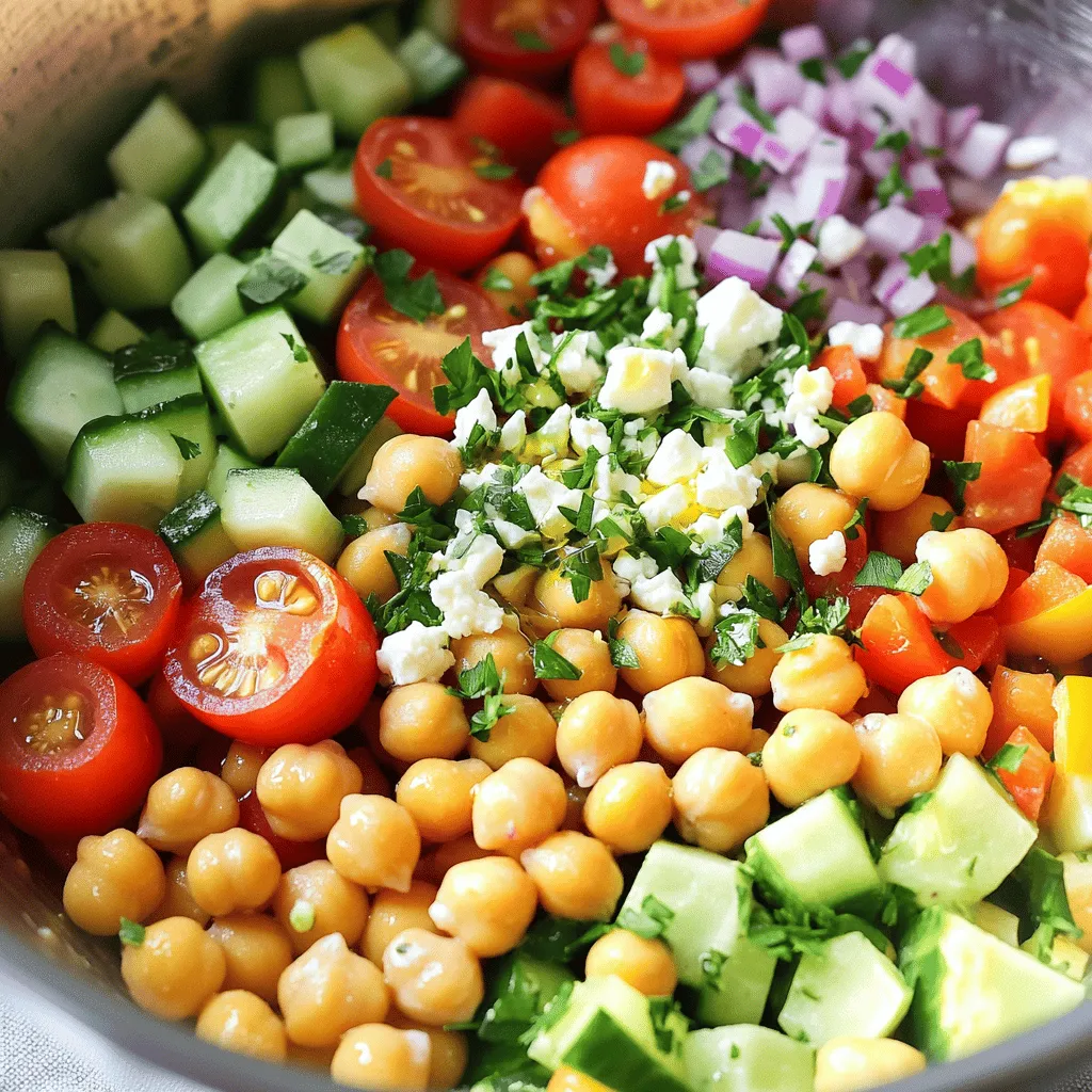 Simple Chickpea Salad Refreshing and Easy Recipe