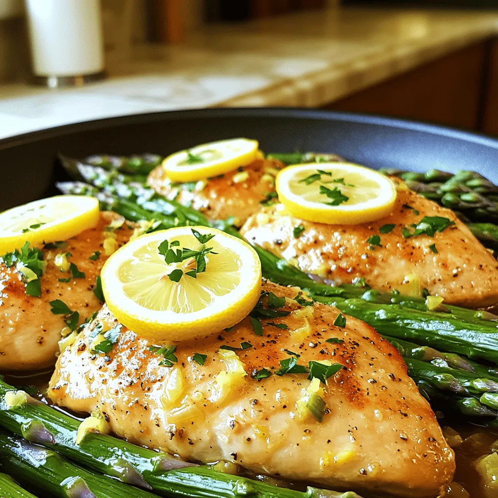 One Pan Lemon Asparagus Chicken Quick and Easy Meal