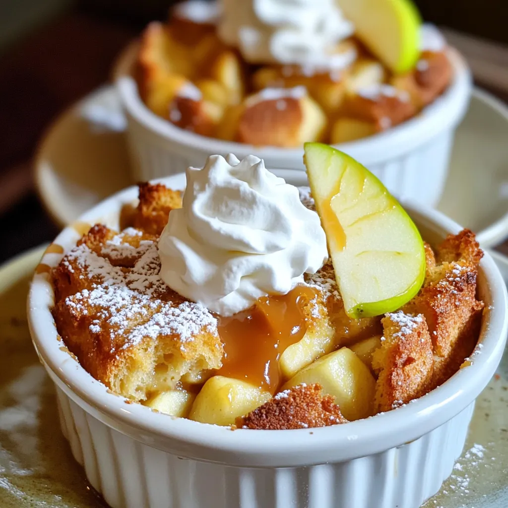 Caramel Apple Bread Pudding Delightful and Simple Dish