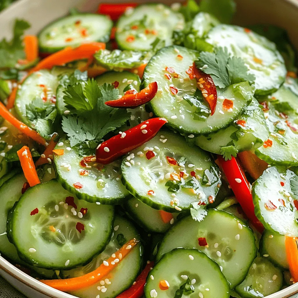 Spicy Thai Cucumber Salad Fresh and Flavorful Delight