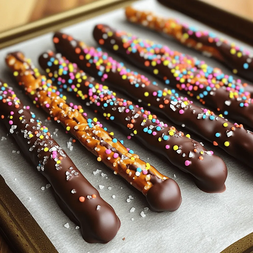 Chocolate Dipped Pretzel Rods Simple and Fun Treat